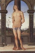 Pietro Perugino St Sebastian oil on canvas